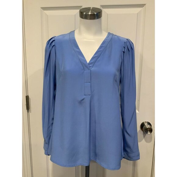 Nanette Lepore Light Blue "Charmeuse Top" Blouse, Size XS, NWT! $348 - Picture 1 of 9